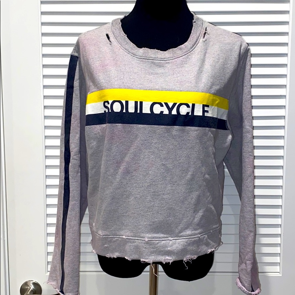 SoulCycle Distressed Sweatshirt (M)